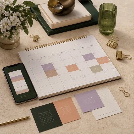 Content Calendar System luxury product preview